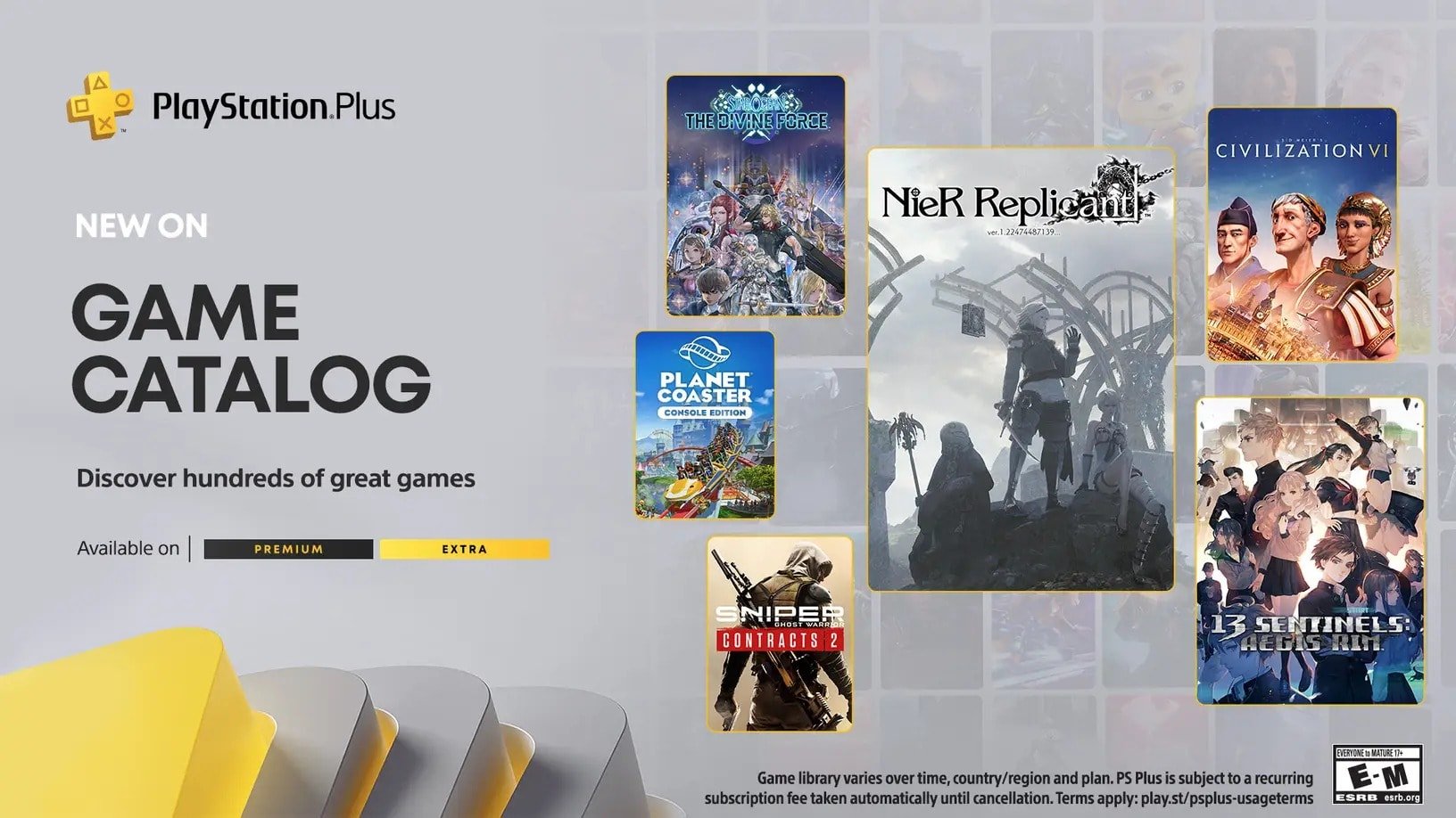 Free games for PS Plus Extra and Premium in September: NieR